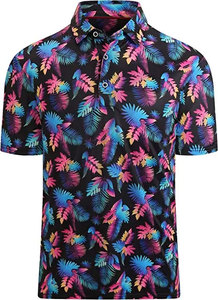 Chemises de golf pour hommes personnalisées en gros, séchage rapide, respirantes, manches courtes, motif uni, tissu tricoté 220g polyester/coton, OEM - Product Image 2