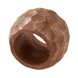 Anneau de support de rond de serviette en bois de haute qualité pour la conception sculptée porte-rond de serviette de petite taille pour la décoration de Table - Product Image 1