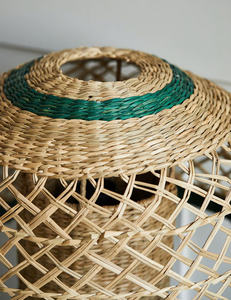 Hand-woven Seagrass <b>Wall</b> Lamp Cover Unique Design Colorful Seagrass Table Lamp - Product Image 4