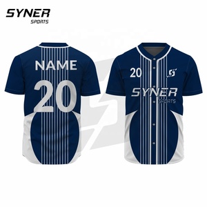 Custom Logo Name Short Sleeve Jersey <b>Shirt</b> Quick Dry Youth Baseball Softball Wear Professional Baseball Sets - Product Image 1