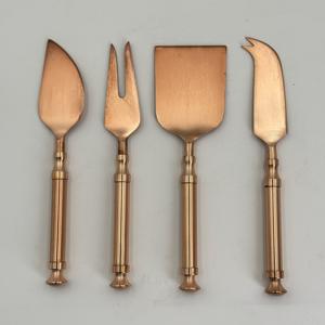 Juego de Cuchillos para Mantequilla y Queso de Acero Inoxidable con Mango Hecho a Mano y Acabado en Cobre, Juego de Cuchillos para Untar Mantequilla - Product Image 4