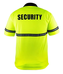 Hommes haute visibilité travaux de construction pour polos à manches longues maillot de sécurité réfléchissant vêtements de travail imprimés décontractés - Product Image 2