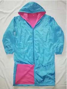 Parka de natación deportiva para jóvenes y adultos Unisex, toalla forrada de lana larga, Camuflaje, sólido, cálido, transpirable, impermeable, función de retales - Product Image 2