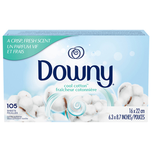 Downy Fabric Softener Dryer <b>Sheets</b>, Cool Cotton, 250 Count - Product Image 3