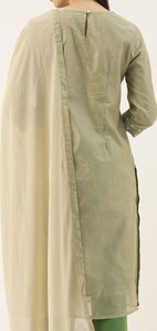 Kurti y Pantalones Elegantes de Poliéster 100% para Mujer, Diseño de Espejo Bordado de Calidad Premium, Manga Larga, Ropa Festiva, OEM - Product Image 3