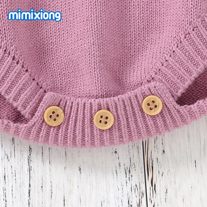 Bebé KnittedSweater Cute Warm Crawling Clothes para recién nacidos Botón para hombres Mujeres Bebés - Product Image 5