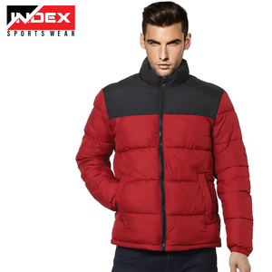 OEM ODM logotipo personalizado de los hombres de invierno al aire libre a prueba de viento chaqueta acolchada con capucha sólida chaquetas acolchadas para los hombres - Product Image 3
