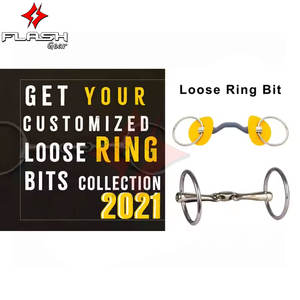 Heavy Duty Acero inoxidable Snaffle Bit Horse Ring Boca articulada hueca Anillo suelto Diseño calzones Horse Control Venta al por mayor - Product Image 2