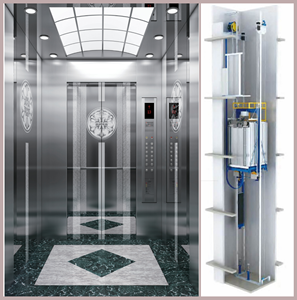 Ascenseur vertical de luxe de villa de grande maison de voiture d'acier inoxydable de titane pour des appartements ascenseur ascenseurs de passager - Product Image 5