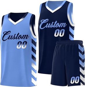 Conjunto de Uniforme de Baloncesto Reversible Personalizado, Transpirable, de Dos Caras, Jersey y Pantalones Cortos de Secado Rápido, Antibacteriano, para Clubes - Product Image 3