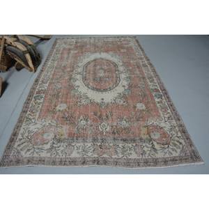 พรมตุรกีวินเทจคลาสสิกสีแดงสีขาวแบบปะต่อดีไซน์พื้นที่ขนาดใหญ่ขนาด9x12ทรงสี่เหลี่ยมผืนผ้าวัสดุขนสัตว์ยางลาเท็กซ์สำหรับพรมห้องโถง - Product Image 1