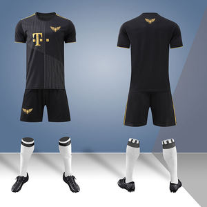 ชุดเสื้อฟุตบอลผ้าโพลีเอสเตอร์100% ชุดเสื้อฟุตบอลออกแบบได้เองชุดเสื้อฟุตบอลผ้าโพลีเอสเตอร์ออกแบบได้พร้อมโลโก้ด้านหน้า - Product Image 4