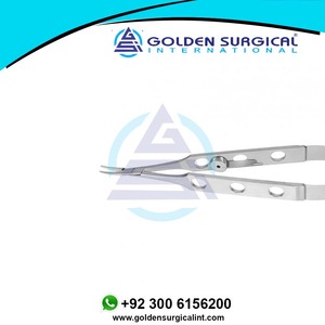 Porte-aiguilles Jaffe, pinces courbées, mâchoires coniques délicates, porte-aiguilles Castroviejo - Product Image 3