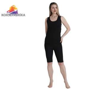 กางเกงขาสั้นตะขอ3ระดับสำหรับผู้หญิงชุดเสื้อกล้ามระบายความร้อนเหงื่อออกมากพอลิเมอร์คุณภาพสำหรับใช้ในบ้านผลิตจากไก่งวง - Product Image 3