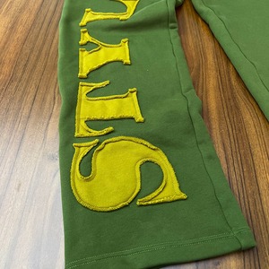 Pantalon évasé personnalisé en coton pour hommes, pantalon de survêtement évasé avec broderie d'appliques - Product Image 3