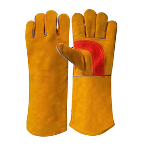 Guantes de cuero cómodos de dedo completo de alta calidad 100%, colores y tamaños personalizables, guantes de seguridad para soldar - Product Image 2