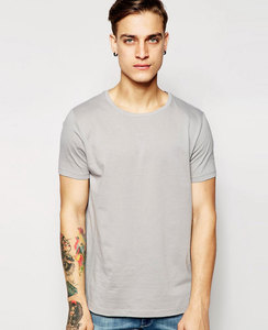 เสื้อยืดกีฬาผู้ชายพรีเมียม ผ้าฝ้าย 100% สวมใส่สบาย รับทำโลโก้ตามสั่ง OEM ODM ทรงปกติ MOQ ต่ำ - Product Image 1