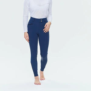 High Quality 4-way stretch Horse Riding Breeches Leggings Jodhpurs Equestrian Pants made on Technical <b>Fabric</b> with Soft Feel - Product Image 4