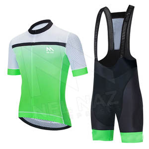 Maillot de cyclisme d'été personnalisé chemise de course d'équipe cuissard à bretelles et collants à séchage rapide ensembles 10 ensembles quantité minimale de commande Pakistan - Product Image 1