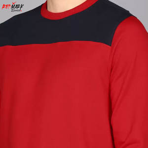 Sudadera de mezcla de algodón de alta calidad de lujo para hombre, cuello redondo personalizado, estilo informal, teñido liso, superventas para la temporada de otoño - Product Image 5