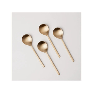Cuillère à café en bétel faite à la main avec miroir à vendre Cuillère à couverts en laiton de taille personnalisée pour la cuisine et la table - Product Image 3