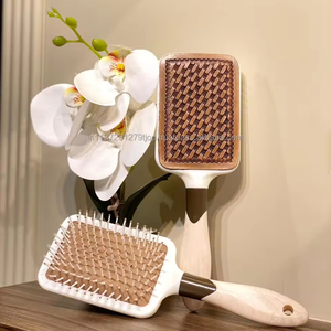 Brosse à cheveux démêlante en plastique ABS pour cheveux bouclés, humides et épais, doux et dur, avec logo personnalisé - Product Image 6