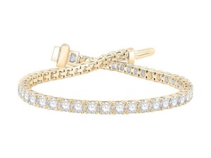 Pulsera de Diamantes Cultivados en Laboratorio con Corte Redondo, 6.00 Ct, E-F VS, en Platino, Regalo de Aniversario de Bodas - Product Image 2