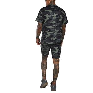 Men Casual Shorts Sets Short <b>Sleeve</b> Cotton T-Shirt Shorts Plain Tracksuit Set Menswear 2 Piece Sets - Product Image 3