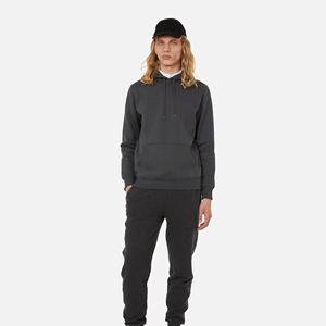 Luxe hommes 100% coton 2XL surdimensionné lourd pull à capuche 10D impression Hip Hop Streetwear solide diverses couleurs pour l'hiver - Product Image 2