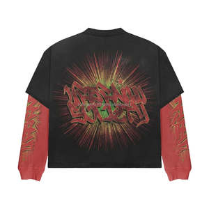 Premium 80% Algodón 20% poliéster conjunto de chándal para hombre personalizado 2 piezas chándal Jogging gimnasio y salón Oem etiqueta hombres chándal - Product Image 3