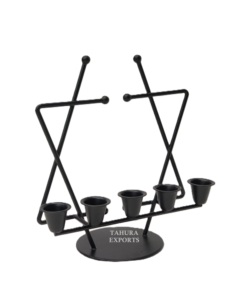 <b>Top</b> Trending Newest Black Metal Candle Stand Candlestick Holder Christmas and Home Decoration for Gifting and Party Supply - Product Image 2