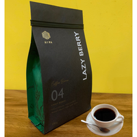 Granos de café tostados de Vietnam, Hiva's coffee 100% Pure Robusta, 0,25 kg, fuerte, de cuerpo entero, acepta café fresco OEM