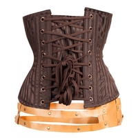 Nouveau Corset Haut Femme 2024 en Cuir Gothique Sexy, à Baleines en Acier, Haute Compression, Effet Ventre Plat, Grande Taille, Couleur Personnalisable