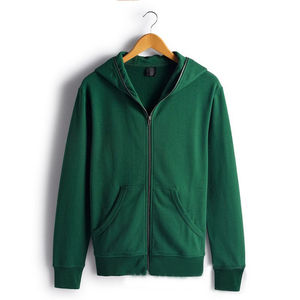 Gran oferta de algodón 100%, tela polar, logotipo personalizado, capucha de manga completa con cremallera, nuevas sudaderas con capucha de invierno para hombre con capucha, cremallera de manga larga - Product Image 3