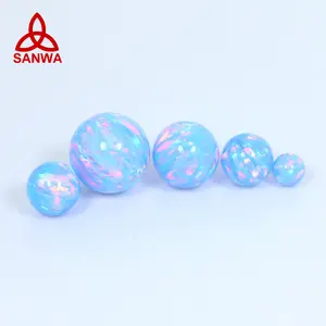 Japanese Bello Opal Round Shape Bead in OP26 Cornflower Light Blue for Silver Handmade Jewelry with 92 Color in Wholesale Price