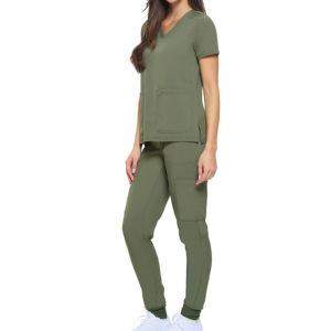 Nuevos Uniformes Médicos Unisex 2024 de Venta Caliente con Logotipo Personalizado, Elásticos, Antiarrugas, Lavables, de Tela Suave de Poliéster/Algodón - Product Image 6