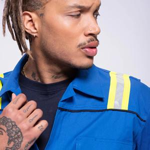 Hi VIS เสื้อเซฟตี้สะท้อนแสง, ชุดทำงานตามสั่งเสื้อแจ็กเก็ตกางเกงทำงาน - Product Image 6