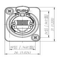 Coupleur de connecteur Ethercon Adaptateur CAT6 femelle Type de connexion Coupleur de câble RJ45 Connecteur de coupleur