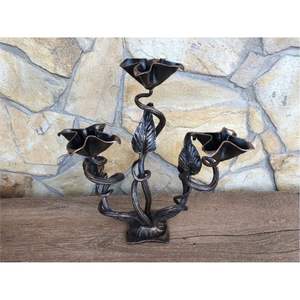 Candelabro Moderno de Hierro con Forma de Árbol, Portavelas de Cinco Brazos para Centro de Mesa de Boda, Decoración Gótica para el Hogar, Metal - Product Image 5