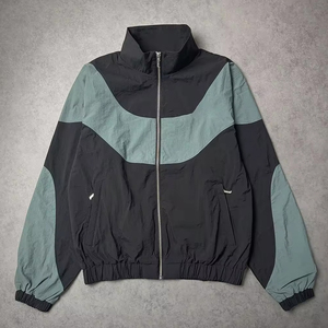 Traje de jogging de dos piezas de invierno con etiqueta privada al por mayor 100% algodón transpirable cortavientos chándal de nailon resistente a las arrugas - Product Image 2