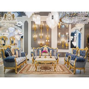 Juego de Sofás de Madera de Teca Moderna de Diseño Turco para 8 Personas, Sofá de Sala de Estar de Lujo Tallado a Mano de Alta Calidad, Tamaño Personalizado - Product Image 1