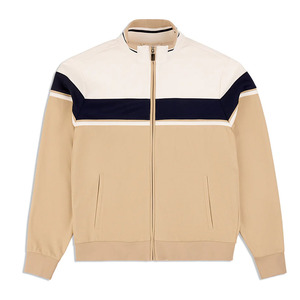 Chándal con cremallera y cuello levantado de alta calidad para hombre, tela de retazos transpirable, ropa de otoño e invierno, logotipo personalizado de talla grande disponible - Product Image 6