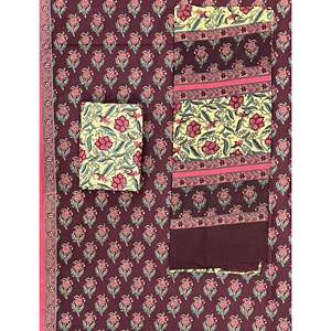 Unstitched Mulmul Dupatta Shekhawati Hand Drawn <b>Block</b> Printed Pakistani Dress Includes Salwar Kameez Choli and Lehenga Choli - Product Image 1