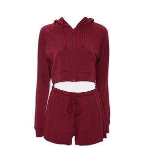 100% Cotton Fleece Women Hoodies Sweatshirt Cropped Top Jogger Set extra <b>Large</b> Womens Hoodie - Product Image 5