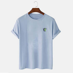 Nueva llegada 100% algodón de secado rápido camiseta para hombres diseño único ajuste suelto impreso precio al por mayor hombres camiseta - Product Image 1