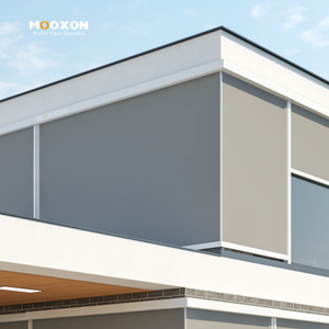 Persiana Enrollable en Forma de L con Cremallera para Esquina de Pérgola de 90 Grados, Sistema de Persianas Exteriores sin Diseño de Poste Central - Product Image 4