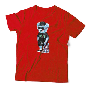 T-shirt pour homme en coton noir de haute qualité, imprimé en sérigraphie avec logo personnalisé, col rond, épaules tombantes, coupe régulière, respirant - Product Image 3