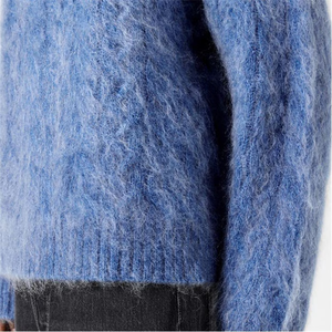 Sweat-shirt à la mode OEM pull décontracté sweat en coton mélangé vêtements de mode OEM sweat sans capuche conception unie - Product Image 5