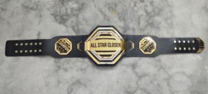 Ceinture de championnat de lutte poids lourd personnalisée 6mm Bracelet en cuir véritable souple Ceinture de récompense d'arts martiaux personnalisée - Product Image 2