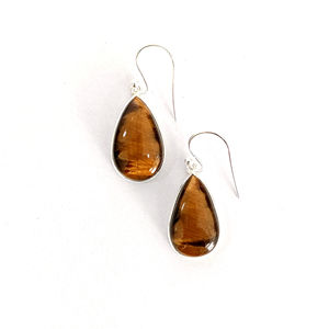 Boucles d'oreilles pendantes œil de tigre tendance 5,6 grammes - Product Image 1